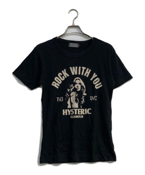 Hysteric Glamour（ヒステリックグラマー）Hysteric Glamour (ヒステリックグラマー) ROCK W YOU Tシャツ ブラック サイズ:Sの古着・服飾アイテム