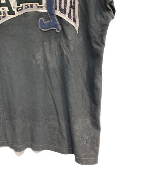 BALENCIAGA（バレンシアガ）BALENCIAGA (バレンシアガ) クラッシュダスト加工ワッペンTシャツ ブラック サイズ:1の古着・服飾アイテム
