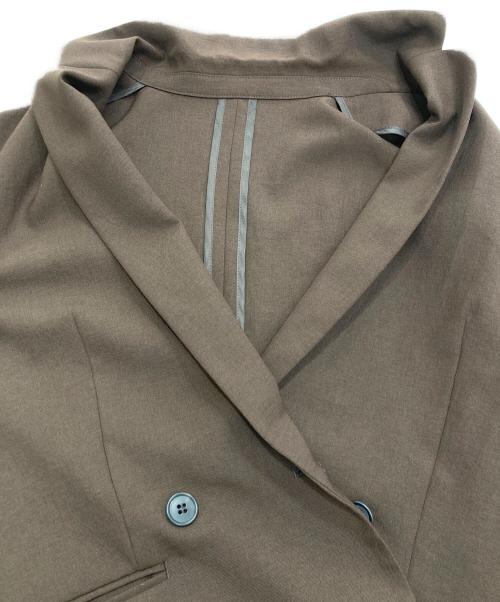 white（ホワイト）WHITE (ホワイト) メランジツイルセットアップスーツ ブラウン サイズ:36の古着・服飾アイテム