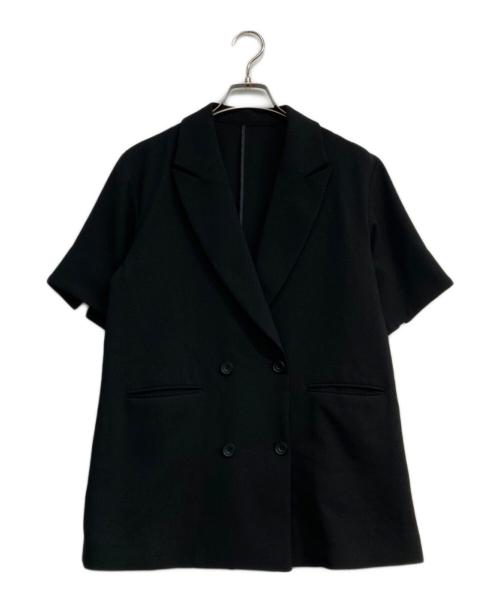 white（ホワイト）WHITE (ホワイト) オックスストレッチセットアップスーツ ブラック サイズ:38の古着・服飾アイテム
