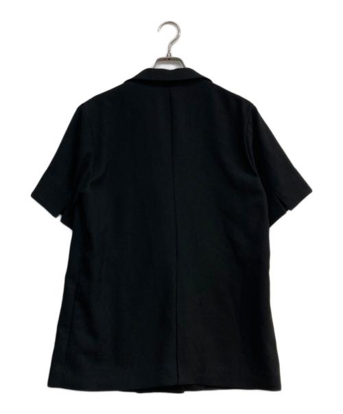 white（ホワイト）WHITE (ホワイト) オックスストレッチセットアップスーツ ブラック サイズ:38の古着・服飾アイテム