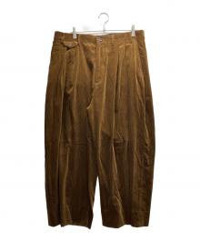 BEAMS PLUS×STUDIO NICHOLSON（ビームスプラス×スタジオ ニコルソン）の古着「ALVY DOUBLE PLEAT PANT」｜ブラウン