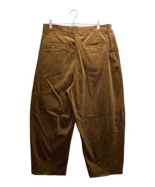 BEAMS PLUS（ビームスプラス）BEAMS PLUS (ビームスプラス) STUDIO NICHOLSON (スタジオ ニコルソン) ALVY DOUBLE PLEAT PANT ブラウン サイズ:XLの古着・服飾アイテム