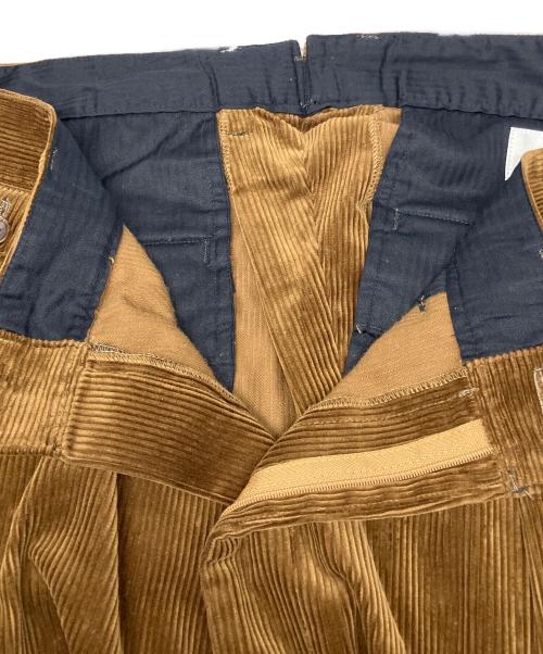 BEAMS PLUS（ビームスプラス）BEAMS PLUS (ビームスプラス) STUDIO NICHOLSON (スタジオ ニコルソン) ALVY DOUBLE PLEAT PANT ブラウン サイズ:XLの古着・服飾アイテム