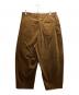 BEAMS PLUS (ビームスプラス) STUDIO NICHOLSON (スタジオ ニコルソン) ALVY DOUBLE PLEAT PANT ブラウン サイズ:XL：20000円