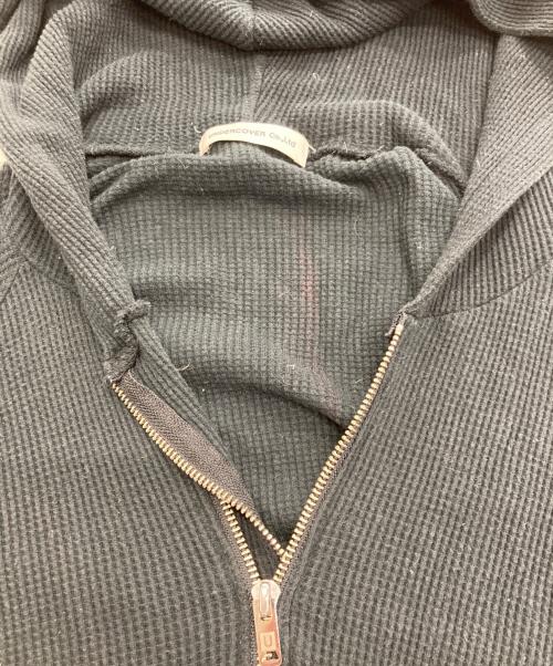 UNDERCOVER（アンダーカバー）UNDERCOVER (アンダーカバー) Wジップサーマルジップパーカー ブラック サイズ:3の古着・服飾アイテム