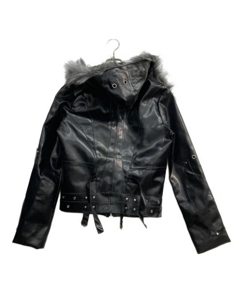COZY WORLD WIDE（コージーワールドワイド）Cozy world Wide (コージーワールドワイド) Knight Club Leather Jacket ブラック サイズ:Mの古着・服飾アイテム