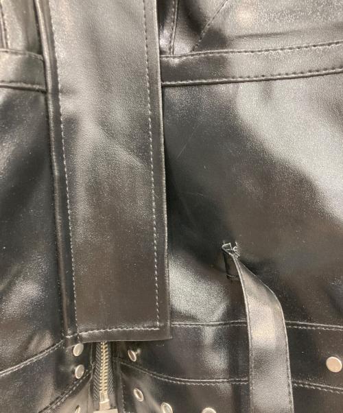 COZY WORLD WIDE（コージーワールドワイド）Cozy world Wide (コージーワールドワイド) Knight Club Leather Jacket ブラック サイズ:Mの古着・服飾アイテム