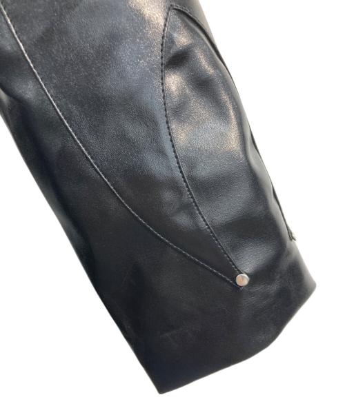 COZY WORLD WIDE（コージーワールドワイド）Cozy world Wide (コージーワールドワイド) Knight Club Leather Jacket ブラック サイズ:Mの古着・服飾アイテム