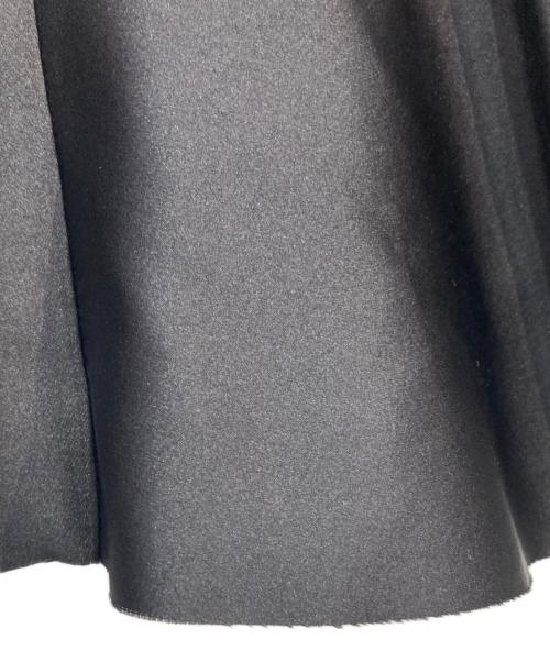 ANN DEMEULEMEESTER（アンドゥムルメステール）ANN DEMEULEMEESTER (アンドゥムルメステール) デザインシルクブレンドスカート ブラック サイズ:36の古着・服飾アイテム