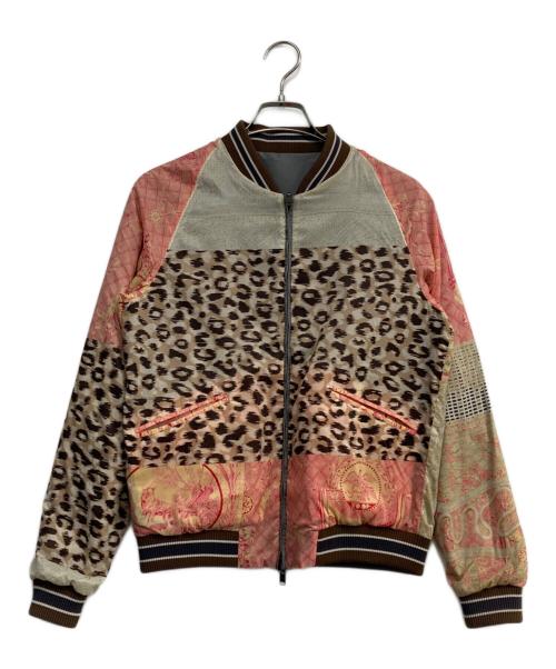 HERNO（ヘルノ）HERNO (ヘルノ) Pierre-Louis Mascia (ピエールルイマシア) リバーシブルブルゾン グレー×ピンク サイズ:40の古着・服飾アイテム