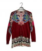 ETROエトロ）の古着「シルク・カシミヤ混カーディガン」｜レッド