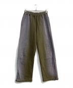 X-LARGE×DexFilmzエクストララージ）の古着「WIDE SWEAT PANTS」｜パープル×グリーン