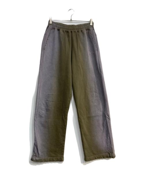 X-LARGE（エクストララージ）X-LARGE (エクストララージ) DexFilmz WIDE SWEAT PANTS パープル×グリーン サイズ:Mの古着・服飾アイテム