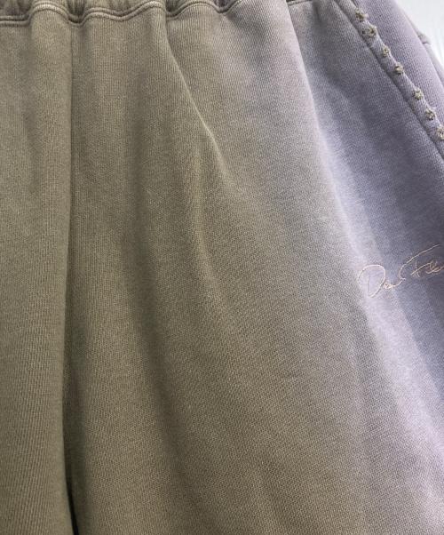 X-LARGE（エクストララージ）X-LARGE (エクストララージ) DexFilmz WIDE SWEAT PANTS パープル×グリーン サイズ:Mの古着・服飾アイテム