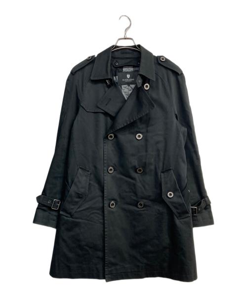 BLACK LABEL CRESTBRIDGE（ブラックレーベル クレストブリッジ）BLACK LABEL CRESTBRIDGE (ブラックレーベル クレストブリッジ) ライナー付トレンチコート ブラック サイズ:Lの古着・服飾アイテム