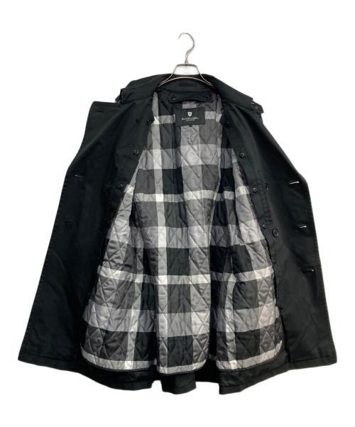 BLACK LABEL CRESTBRIDGE（ブラックレーベル クレストブリッジ）BLACK LABEL CRESTBRIDGE (ブラックレーベル クレストブリッジ) ライナー付トレンチコート ブラック サイズ:Lの古着・服飾アイテム