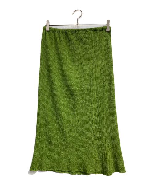 ISSEY MIYAKE（イッセイミヤケ）ISSEY MIYAKE (イッセイミヤケ) タイトスカート グリーン サイズ:3の古着・服飾アイテム