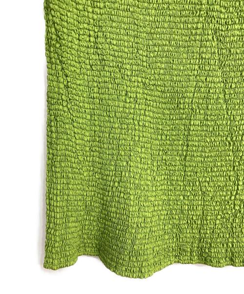 ISSEY MIYAKE（イッセイミヤケ）ISSEY MIYAKE (イッセイミヤケ) ハイネックカットソー グリーン サイズ:2の古着・服飾アイテム