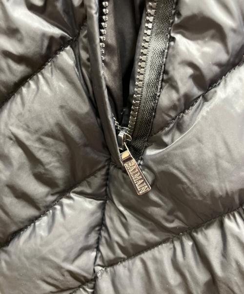 BALMAIN（バルマン）BALMAIN (バルマン) ブルーフォックスダウンコート ブラック サイズ:不明の古着・服飾アイテム