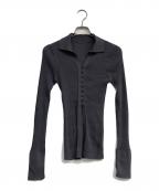 TODAYFULトゥデイフル）の古着「Sheer Skipper Knit」｜グレー