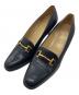GUCCI（グッチ）の古着「ヒールローファー」｜ネイビー