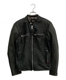 Schott（ショット）の古着「シングルライダースジャケット」｜ブラック