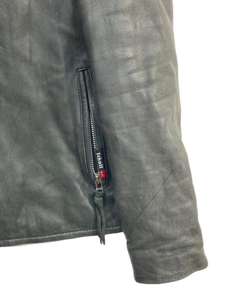 Schott（ショット）Schott (ショット) シングルライダースジャケット ブラック サイズ:Mの古着・服飾アイテム