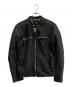 Schott（ショット）の古着「シングルライダースジャケット」｜ブラック