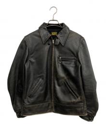 LEVI'S（リーバイス）の古着「シングルレザージャケット」｜ブラック