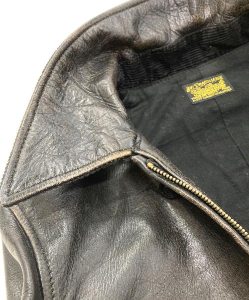 LEVI'S（リーバイス）LEVI'S (リーバイス) シングルレザージャケット ブラック サイズ:Mの古着・服飾アイテム