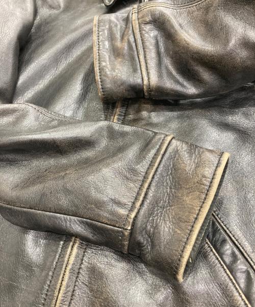LEVI'S（リーバイス）LEVI'S (リーバイス) シングルレザージャケット ブラック サイズ:Mの古着・服飾アイテム