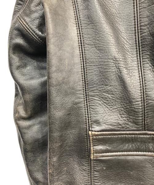 LEVI'S（リーバイス）LEVI'S (リーバイス) シングルレザージャケット ブラック サイズ:Mの古着・服飾アイテム
