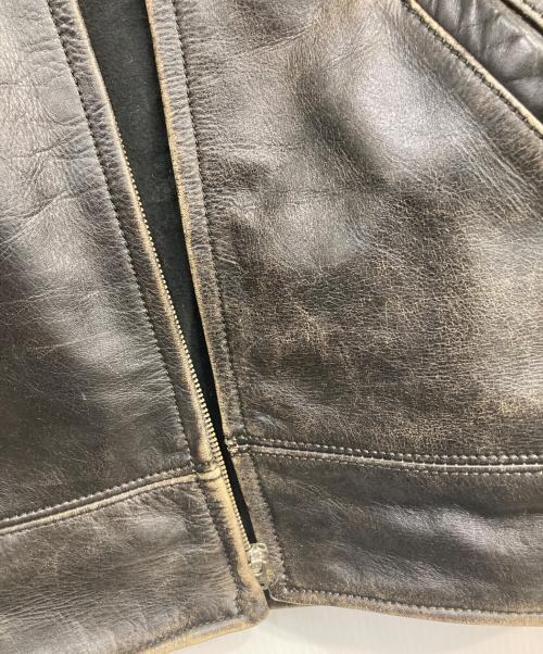 LEVI'S（リーバイス）LEVI'S (リーバイス) シングルレザージャケット ブラック サイズ:Mの古着・服飾アイテム