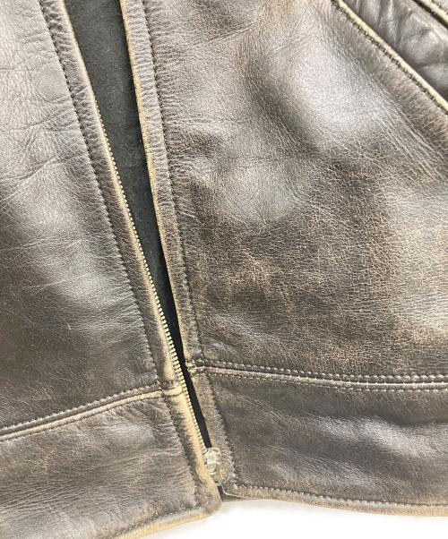 LEVI'S（リーバイス）LEVI'S (リーバイス) シングルレザージャケット ブラック サイズ:Mの古着・服飾アイテム