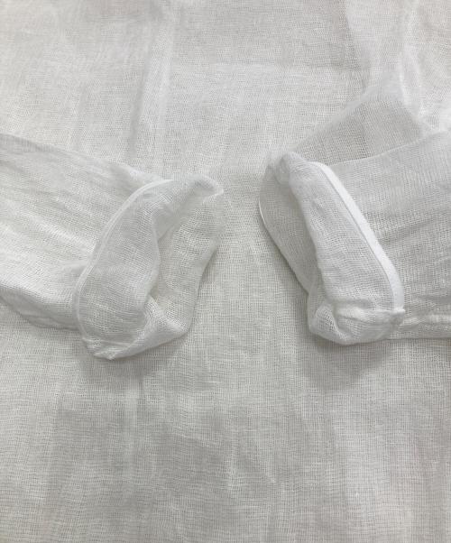 Spick and Span（スピック＆スパン）Spick and Span (スピック＆スパン) メッシュリネンルーズプルオーバー ホワイト サイズ:Freeの古着・服飾アイテム