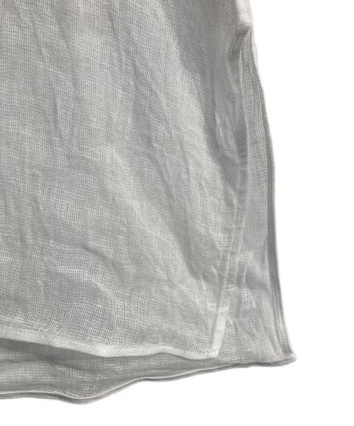 Spick and Span（スピック＆スパン）Spick and Span (スピック＆スパン) メッシュリネンルーズプルオーバー ホワイト サイズ:Freeの古着・服飾アイテム