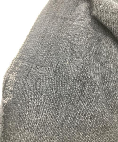 VERSACE（ヴェルサーチェ）VERSACE (ヴェルサーチェ) ロゴ刺繍ストール ブラックの古着・服飾アイテム