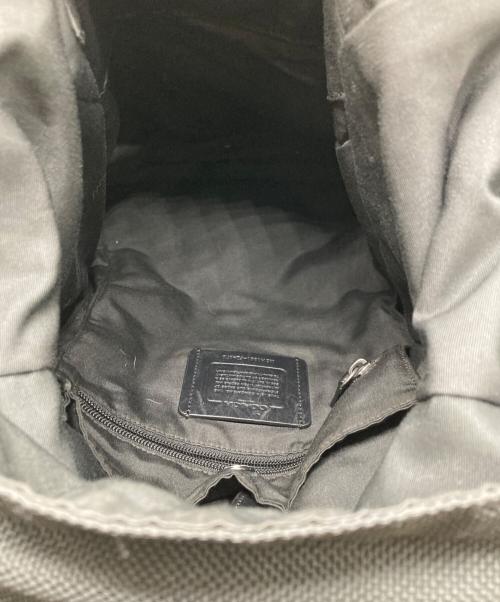 COACH（コーチ）COACH (コーチ) レザーリュック ブラックの古着・服飾アイテム