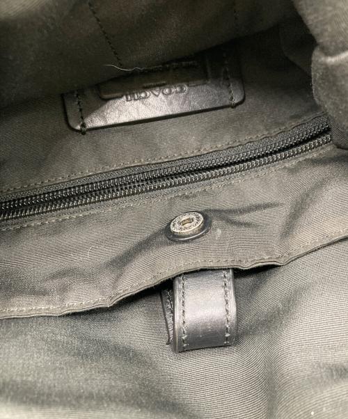 COACH（コーチ）COACH (コーチ) レザーリュック ブラックの古着・服飾アイテム