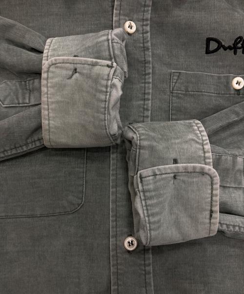 The Duffer of ST.George（ザ ダファーオブセントジョージ）The DUFFER of ST.GEORGE (ザ ダファーオブセントジョージ) 硫化染め ストレッチ コーデュロイシャツ グリーン サイズ:Ｍの古着・服飾アイテム