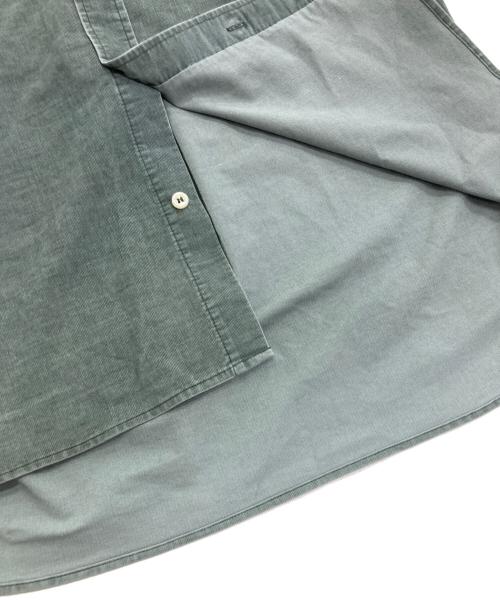 The Duffer of ST.George（ザ ダファーオブセントジョージ）The DUFFER of ST.GEORGE (ザ ダファーオブセントジョージ) 硫化染め ストレッチ コーデュロイシャツ グリーン サイズ:Ｍの古着・服飾アイテム