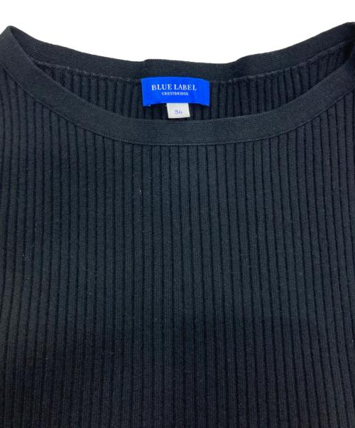 BLUE LABEL CRESTBRIDGE（ブルーレーベルクレストブリッジ）BLUE LABEL CRESTBRIDGE (ブルーレーベルクレストブリッジ) ドッキングワンピース ブラック サイズ:36の古着・服飾アイテム