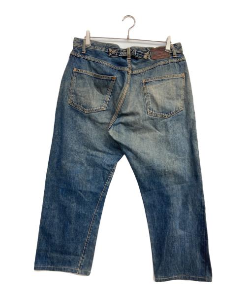 Sewing Chop O'alls（ソーイングチョップオールズ）Sewing Chop O'alls (ソーイングチョップオールズ) シンチバッククデニムパンツ ブルー サイズ:36の古着・服飾アイテム