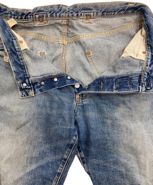 Sewing Chop O'alls（ソーイングチョップオールズ）Sewing Chop O'alls (ソーイングチョップオールズ) シンチバッククデニムパンツ ブルー サイズ:36の古着・服飾アイテム
