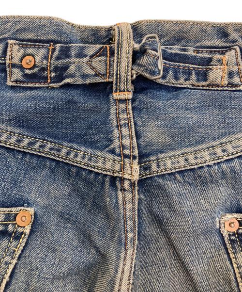 Sewing Chop O'alls（ソーイングチョップオールズ）Sewing Chop O'alls (ソーイングチョップオールズ) シンチバッククデニムパンツ ブルー サイズ:36の古着・服飾アイテム