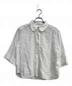 MARGARET HOWELLマーガレットハウエル）の古着「LINEN VOILE SHIRT」｜ホワイト