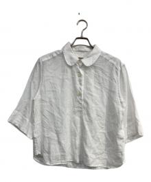 MARGARET HOWELL（マーガレットハウエル）の古着「LINEN VOILE SHIRT」｜ホワイト