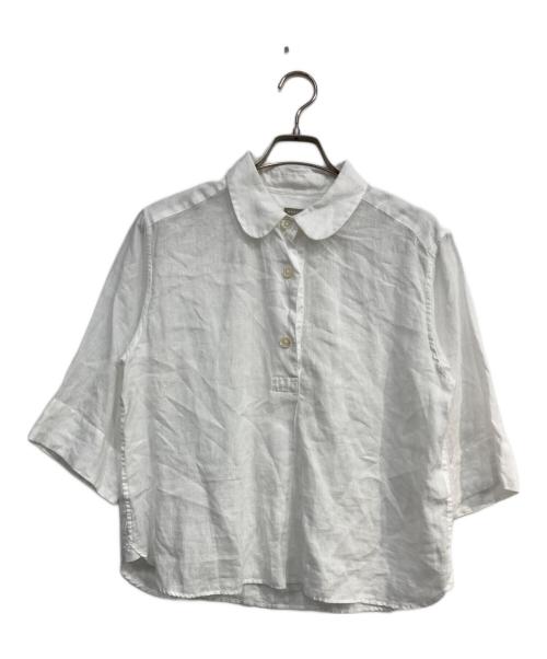 MARGARET HOWELL（マーガレットハウエル）MARGARET HOWELL (マーガレットハウエル) LINEN VOILE SHIRT ホワイト サイズ:2の古着・服飾アイテム