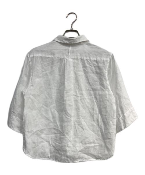 MARGARET HOWELL（マーガレットハウエル）MARGARET HOWELL (マーガレットハウエル) LINEN VOILE SHIRT ホワイト サイズ:2の古着・服飾アイテム